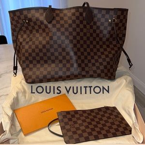 Louis Vuitton Neverfull GM (Damier Ebene, Brown)